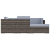 Chiswick Living 7 Seater Alistair PE Rattan Outdoor Sectional Sofa Set