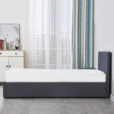 Milano Charcoal Milano Luxury Gas Lift Storage Bed | Temple & Webster
