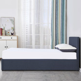 Milano Charcoal Milano Luxury Gas Lift Storage Bed | Temple & Webster