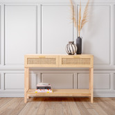 Chiswick Living Senna Rattan Console Table