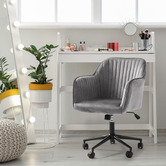 Chiswick Living Arles Mid-Back Velvet Office Chair