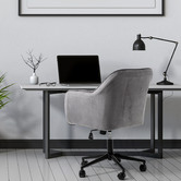 Chiswick Living Arles Mid-Back Velvet Office Chair