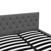 Chiswick Living Grey Capri Luxury Gas Lift Storage Bed