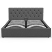 Chiswick Living Grey Capri Luxury Gas Lift Storage Bed