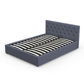 Chiswick Living Charcoal Capri Luxury Gas Lift Storage Bed