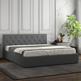 Chiswick Living Grey Capri Luxury Gas Lift Storage Bed
