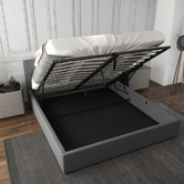 Chiswick Living Grey Capri Luxury Gas Lift Storage Bed