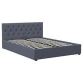 Chiswick Living Charcoal Capri Luxury Gas Lift Storage Bed