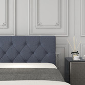 Chiswick Living Charcoal Capri Luxury Gas Lift Storage Bed