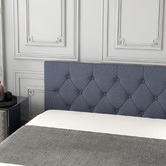 Chiswick Living Charcoal Capri Luxury Gas Lift Storage Bed
