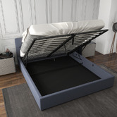 Chiswick Living Charcoal Capri Luxury Gas Lift Storage Bed