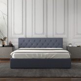 Chiswick Living Charcoal Capri Luxury Gas Lift Storage Bed