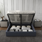 Chiswick Living Charcoal Capri Luxury Gas Lift Storage Bed