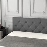 Chiswick Living Grey Capri Luxury Gas Lift Storage Bed