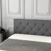 Chiswick Living Grey Capri Luxury Gas Lift Storage Bed