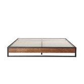 Chiswick Living Black Sandor Metal &amp; Wood Bed Base