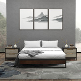 Chiswick Living Black Sandor Metal &amp; Wood Bed Base