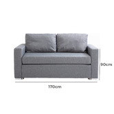 Chiswick Living Charcoal Selena Sofa Bed