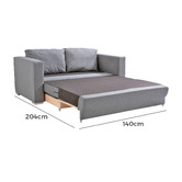 Chiswick Living Charcoal Selena Sofa Bed