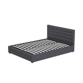 Chiswick Living Charcoal Delphi Gas Lift Storage Bed