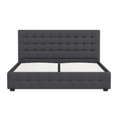 Chiswick Living Charcoal Delphi Gas Lift Storage Bed