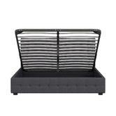 Chiswick Living Charcoal Delphi Gas Lift Storage Bed