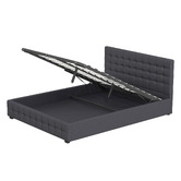 Chiswick Living Charcoal Delphi Gas Lift Storage Bed
