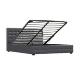 Chiswick Living Charcoal Delphi Gas Lift Storage Bed