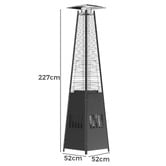 Chiswick Living 227cm Bradley Pyramid Gas Patio Heater