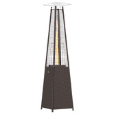 Chiswick Living 227cm Stanley Rattan Pyramid Gas Patio Heater
