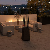Chiswick Living 227cm Stanley Rattan Pyramid Gas Patio Heater