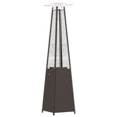 Chiswick Living 227cm Stanley Rattan Pyramid Gas Patio Heater