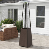 Chiswick Living 227cm Stanley Rattan Pyramid Gas Patio Heater