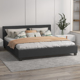 Chiswick Living Charcoal Sienna Luxury Bed Frame