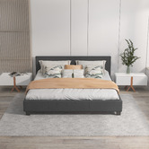 Chiswick Living Charcoal Sienna Luxury Bed Frame