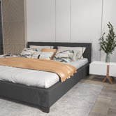 Chiswick Living Charcoal Sienna Luxury Bed Frame