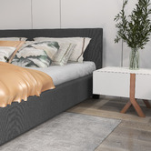 Chiswick Living Charcoal Sienna Luxury Bed Frame