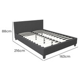 Chiswick Living Charcoal Sienna Luxury Bed Frame