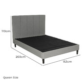 Chiswick Living Wendell Upholstered Platform Bed