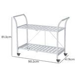 Chiswick Living Giselle 2 Tier Foldable Bar Cart