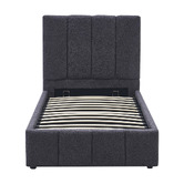 Chiswick Living Darina Boucle Gas Lift Bed Frame