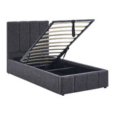 Chiswick Living Darina Boucle Gas Lift Bed Frame