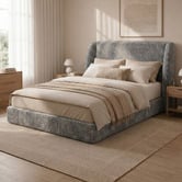 Chiswick Living Dark Grey Tamy Upholstered Bed Frame