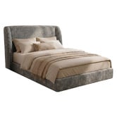 Chiswick Living Dark Grey Tamy Upholstered Bed Frame