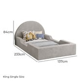 Chiswick Living Benny Upholstered Low-Profile Bed Frame