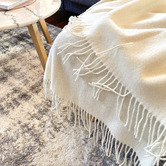 Capeview Interiors Kensington Merino Wool &amp; Cashmere Throw Rug