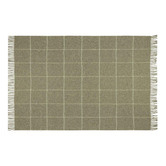 Capeview Interiors Check Brighton New Zealand Wool Throw Rug
