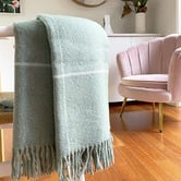 Capeview Interiors Check Brighton New Zealand Wool Throw Rug