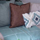 Capeview Interiors Check Brighton New Zealand Wool Throw Rug