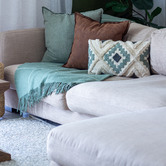 Capeview Interiors Check Brighton New Zealand Wool Throw Rug